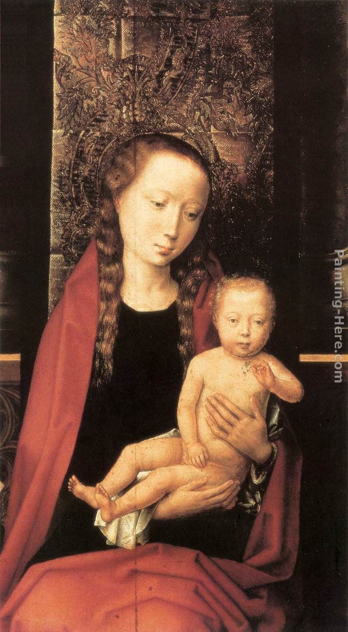 Virgin and Child Enthroned [detail 1] painting - Hans Memling Virgin and Child Enthroned [detail 1] art painting
